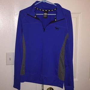 PINK Royal Blue/grey 3/4 zip